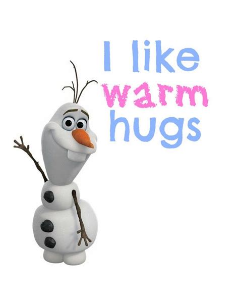 Can I have a hug Olaf?