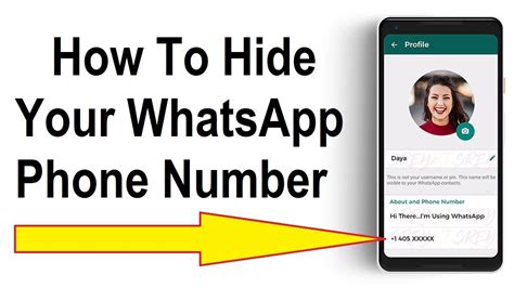 Can I hide my number on Whatsapp?