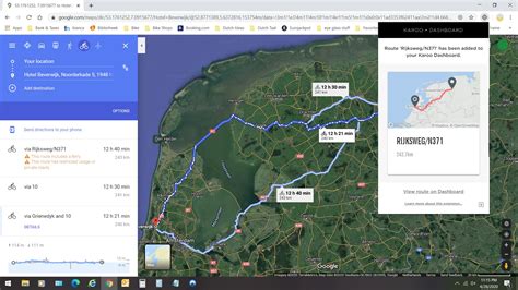 Can I import a route into Google Maps?