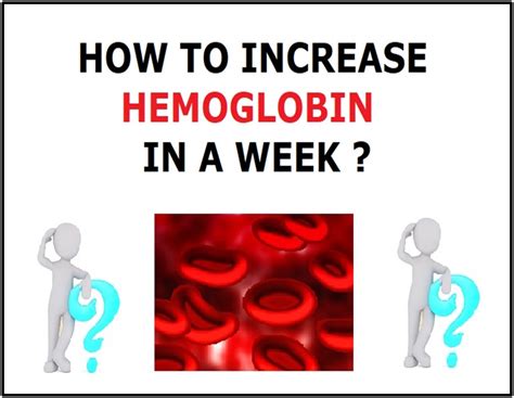 Can I increase hemoglobin in 1 week?