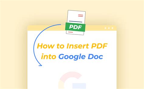 Can I insert a PDF into a Google Doc?