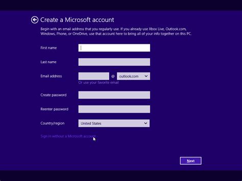 Can I install Microsoft without an account?