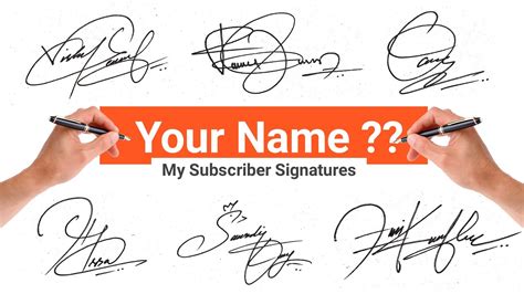 Can I just write my name as a signature?