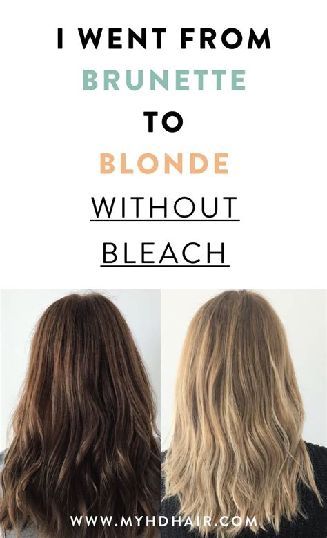 Can I lighten my hair without bleach?