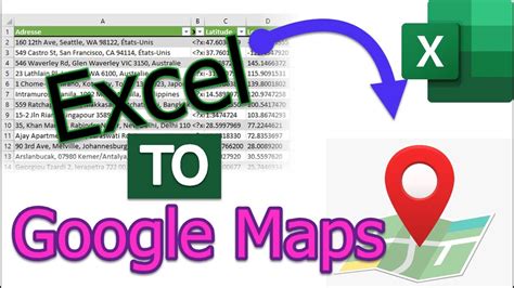 Can I link Google Maps to Excel?
