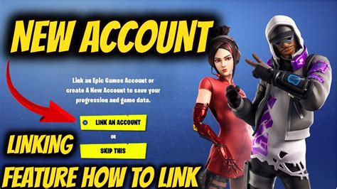 Can I link another account to Fortnite?