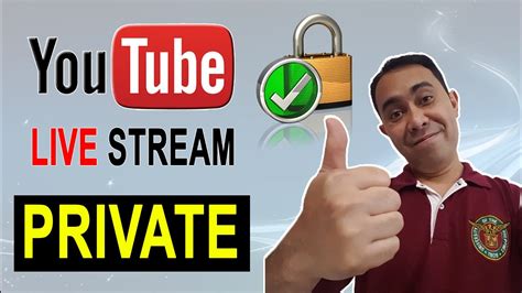Can I live stream on YouTube privately?