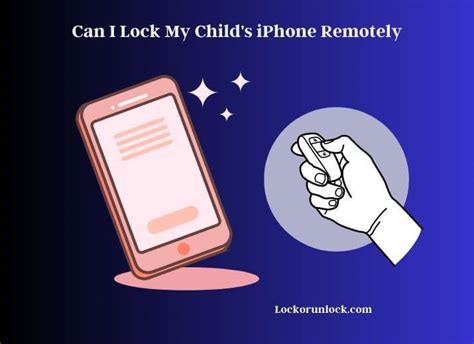 Can I lock my child's iPhone remotely?