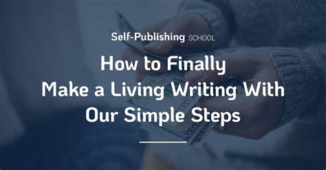 Can I make a living by writing books?