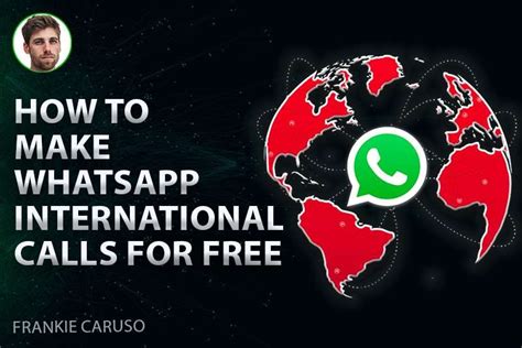 Can I make an international call on WhatsApp?
