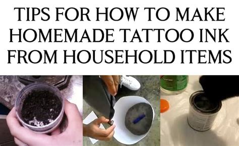 Can I make homemade tattoo ink?