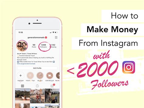 Can I make money with 2000 followers on Instagram?