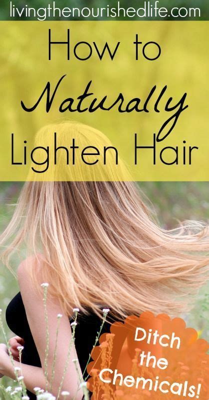 Can I make my hair lighter naturally?