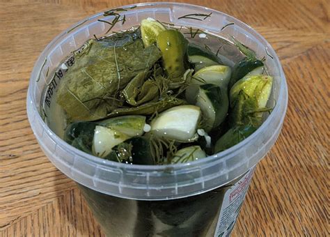 Can I make quick pickles in a plastic container?