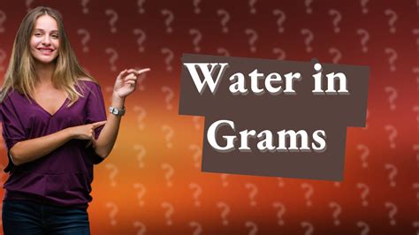 Can I measure water in grams?