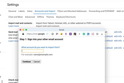 Can I merge Outlook and Gmail accounts?