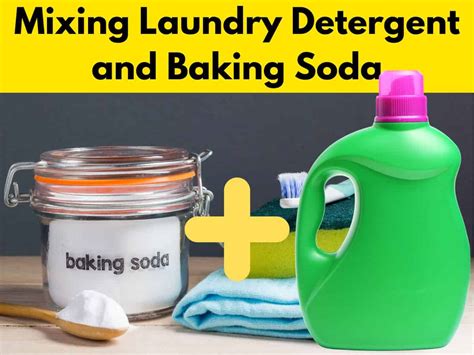Can I mix baking soda with laundry detergent?