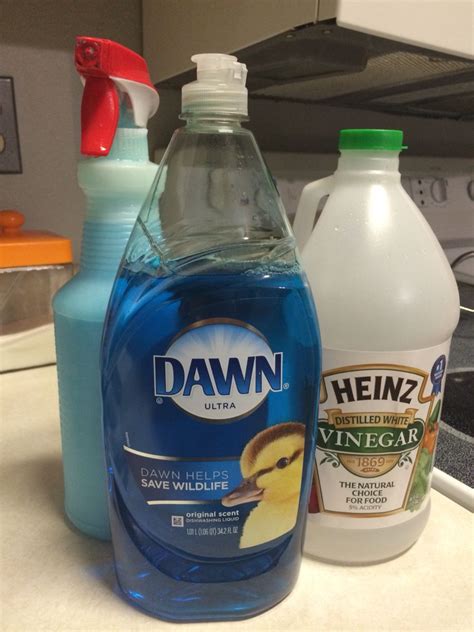 Can I mix vinegar and dish soap?