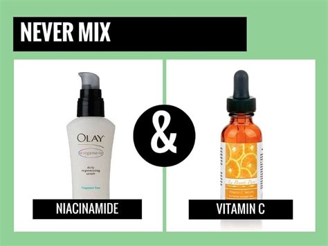 Can I mix vitamin C with niacinamide?