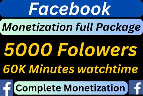 Can I monetize Facebook with 5000 followers?