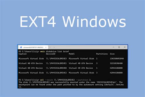 Can I mount EXT4 on Windows?