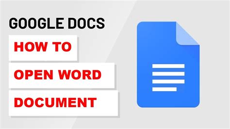 Can I open Word documents in Google Docs?