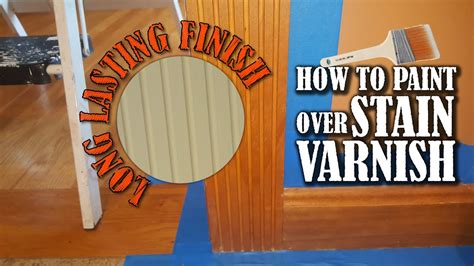 Can I paint straight over varnished wood?