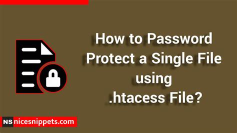 Can I password protect a single file?