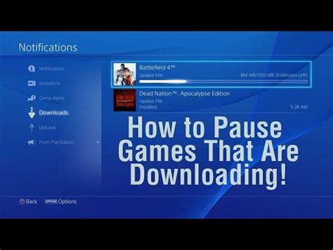 Can I pause download in PS4?