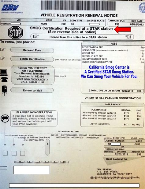 Can I pay my car registration online without smog check in California?