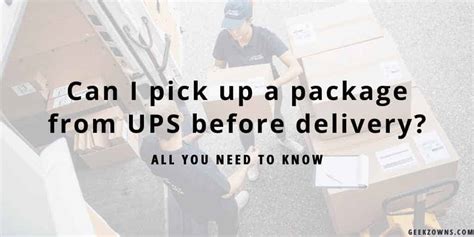 Can I pick up a package instead of redelivery?