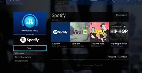 Can I play Spotify on PS4?