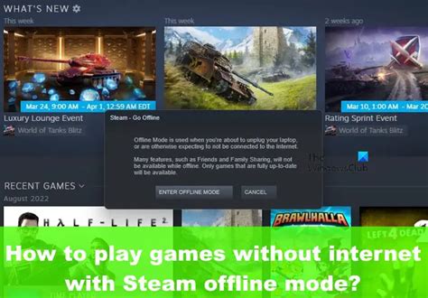 Can I play my Steam games without internet?