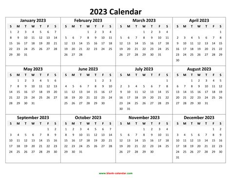 Can I print a free 2023 calendar?