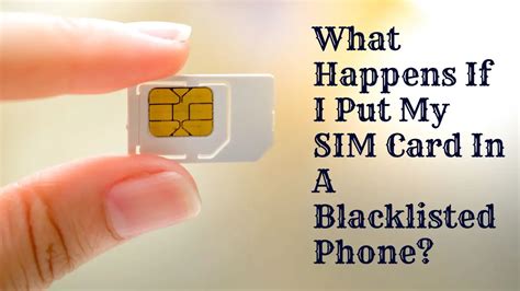 Can I put a new SIM card in a blacklisted phone?