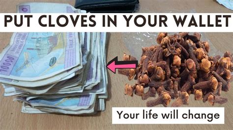 Can I put cloves in my wallet?