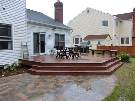 Can I put deck on top of pavers?