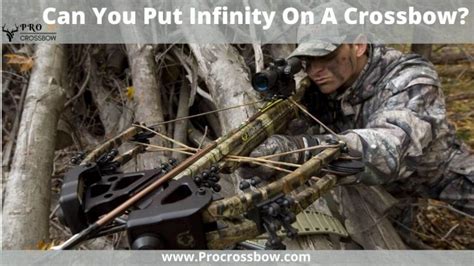 Can I put infinity on a crossbow?