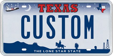 Can I put my front license plate on my dash in Texas?