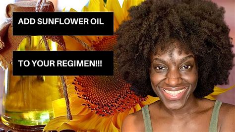 Can I put sunflower oil on my hair?