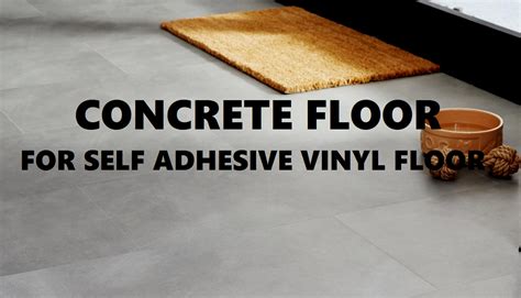 Can I put vinyl tiles on concrete floor?