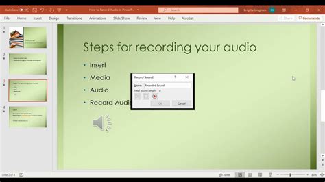 Can I record text-to-speech in PowerPoint?