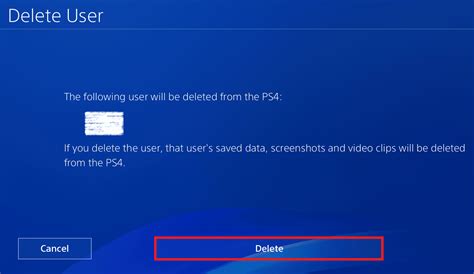 Can I remotely remove my account from another PS4?