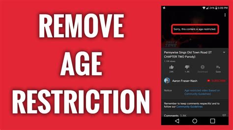 Can I remove age restriction?