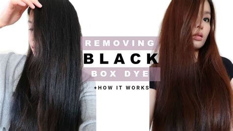 Can I remove black hair dye?