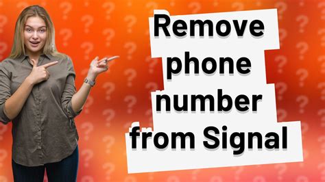 Can I remove my phone number from Signal?