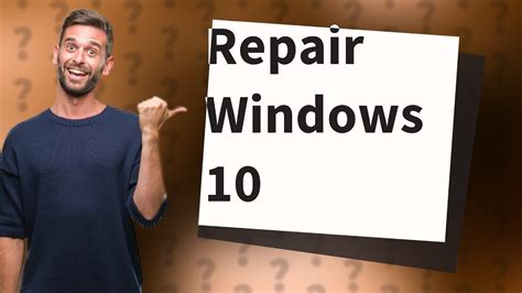 Can I repair Windows 10 without losing anything?