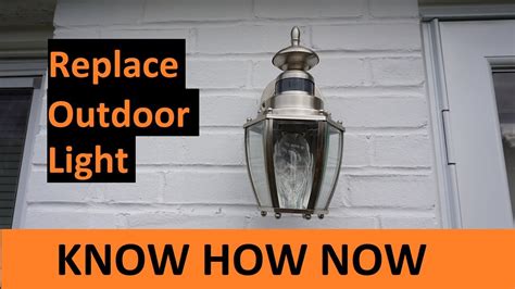 Can I replace an outdoor light myself?