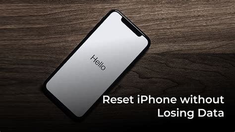 Can I reset iPhone without losing photos?