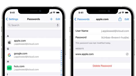 Can I retrieve passwords stored on my iPhone?